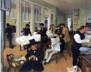 Edgar Degas A Cotton Office in New Orleans France oil painting artist
